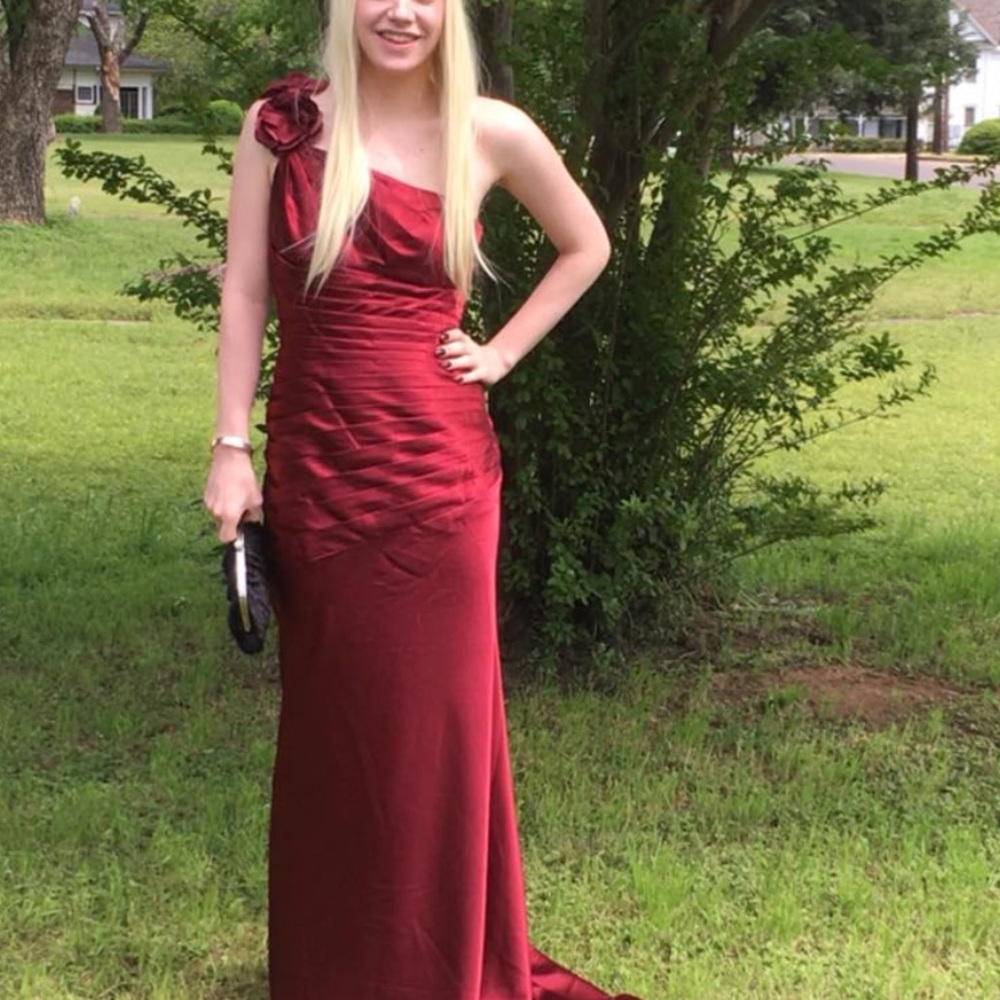 Long Aspeed cranberry formal